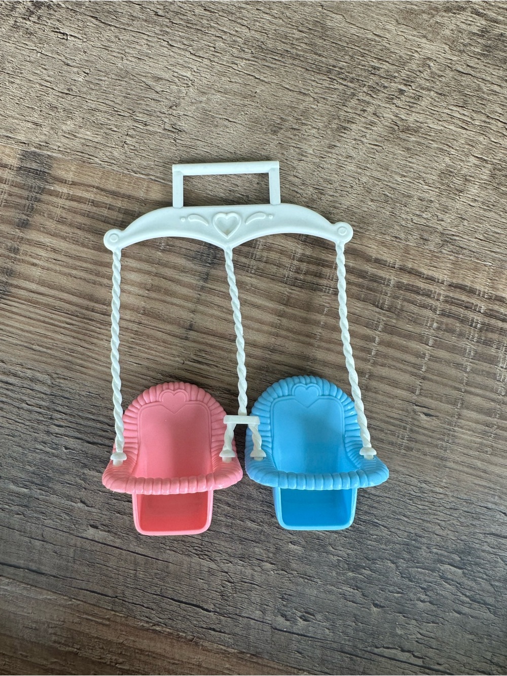 Vintage fisher price doll house twin swing